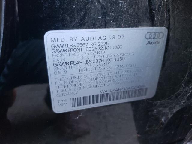 2010 AUDI Q5 PREMIUM WA1LKAFP3AA029046
