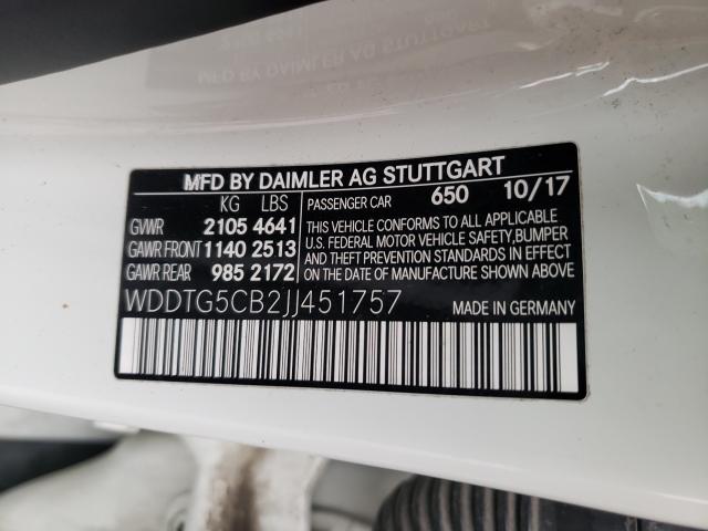 2018 MERCEDES-BENZ GLA 45 AMG WDDTG5CB2JJ451757