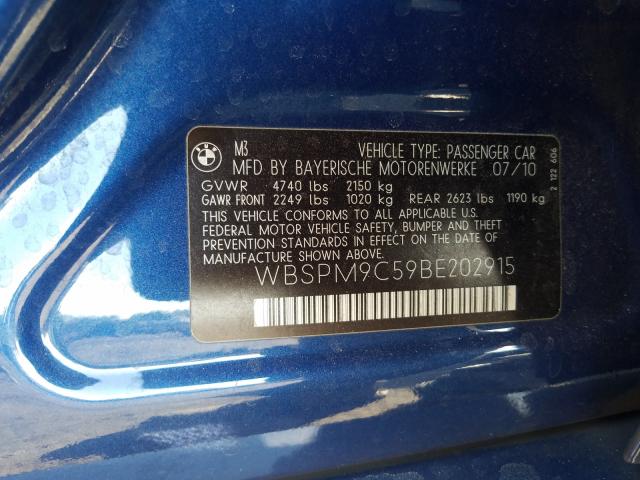 2011 BMW M3 WBSPM9C59BE202915
