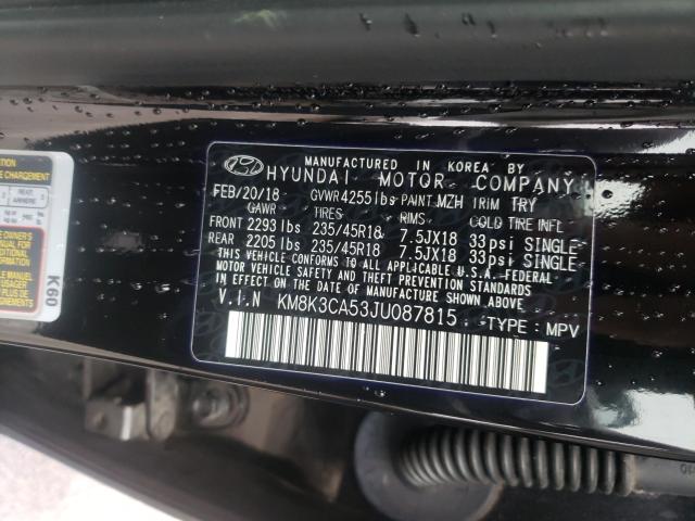 2018 HYUNDAI KONA LIMIT KM8K3CA53JU087815