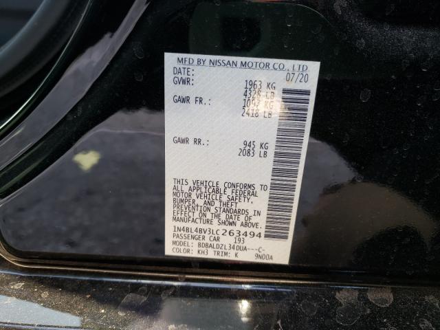 2020 NISSAN ALTIMA S 1N4BL4BV3LC263494
