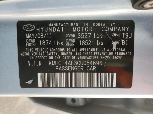2012 HYUNDAI ACCENT GLS KMHCT4AE3CU054696