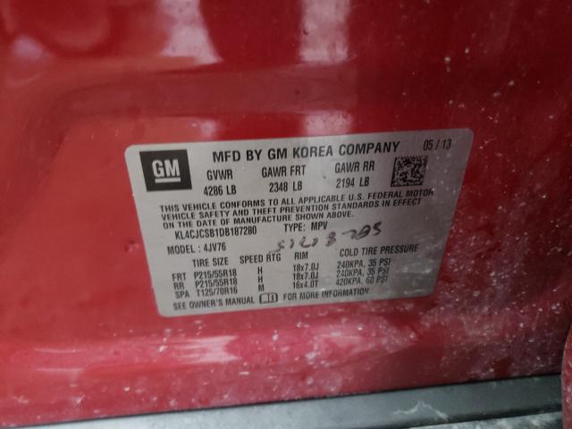 2013 BUICK ENCORE KL4CJCSB1DB187280