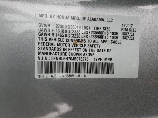 2018 HONDA ODYSSEY EX 5FNRL6H70JB073276