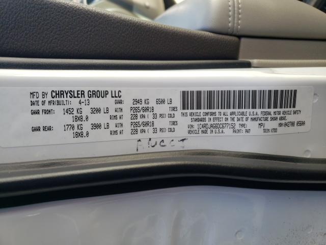 2013 DODGE DURANGO SX 1C4RDJAG6DC677152