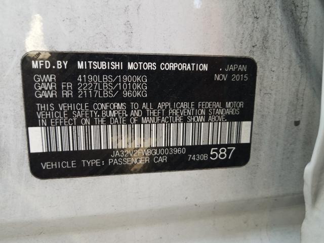 2016 MITSUBISHI LANCER ES JA32V2FW8GU003960