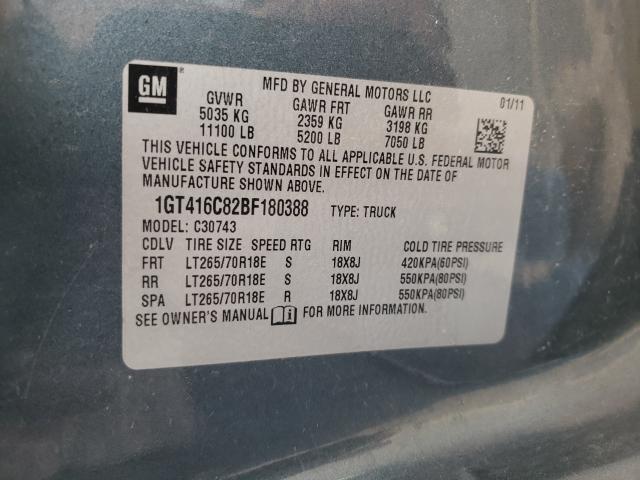 2011 GMC SIERRA C35 1GT416C82BF180388