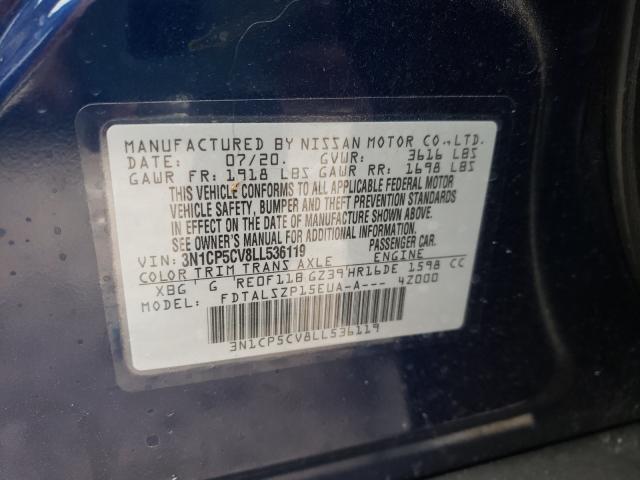 2020 NISSAN KICKS SV 3N1CP5CV8LL536119