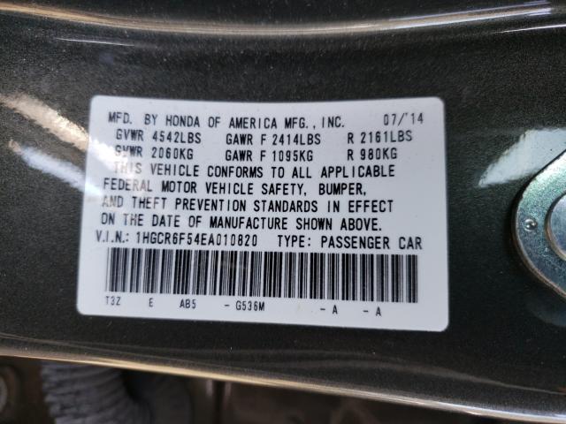 2014 HONDA ACCORD HYB 1HGCR6F54EA010820