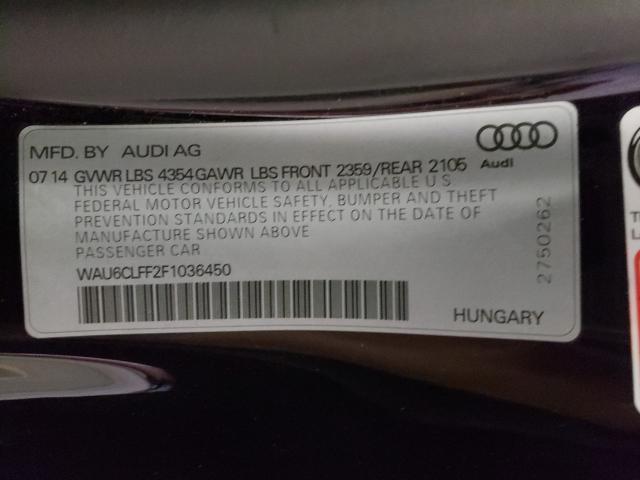 2015 AUDI A3 PREMIUM WAU6CLFF2F1036450