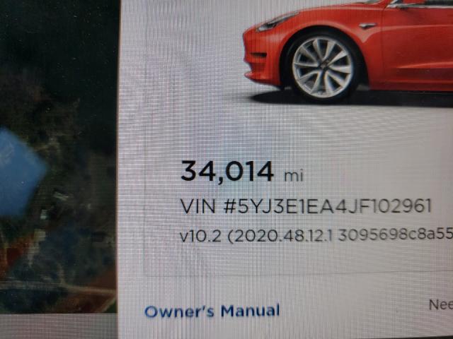 2018 TESLA MODEL 3 5YJ3E1EA4JF102961
