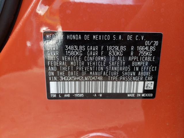 2020 HONDA FIT LX 3HGGK5H42LM704748