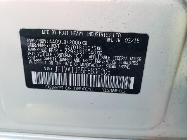 2015 SUBARU WRX LIMITE JF1VA1J65F8836205