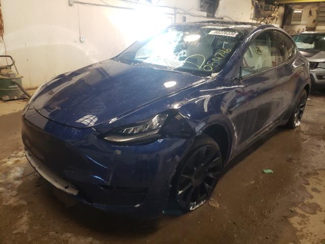 2020 TESLA MODEL Y 5YJYGDEE1LF054746