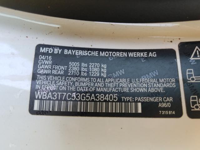 2016 BMW 435 XI WBA3T7C53G5A38405