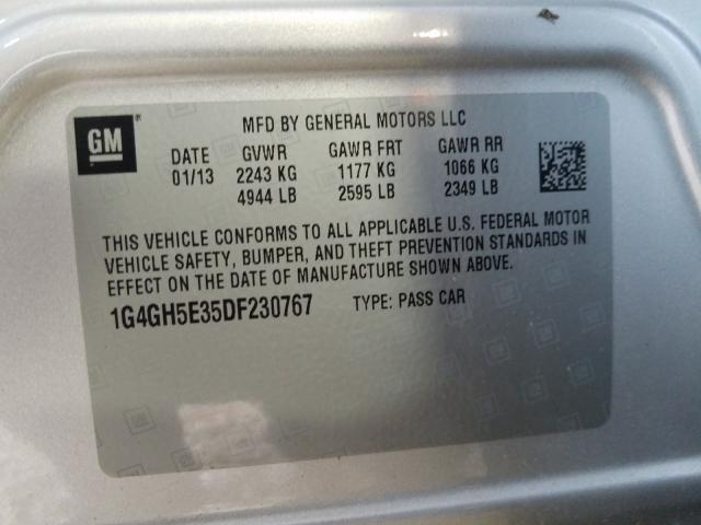 2013 BUICK LACROSSE P 1G4GH5E35DF230767