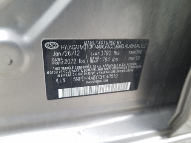 2012 HYUNDAI ELANTRA GL 5NPDH4AE0CH140519