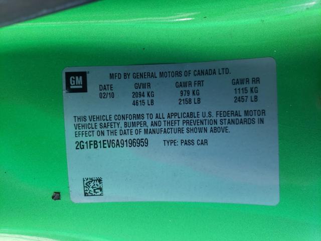 2010 CHEVROLET CAMARO LT 2G1FB1EV6A9196959