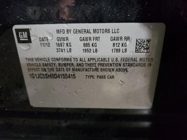2013 CHEVROLET SONIC 1G1JC5SH8D4155415