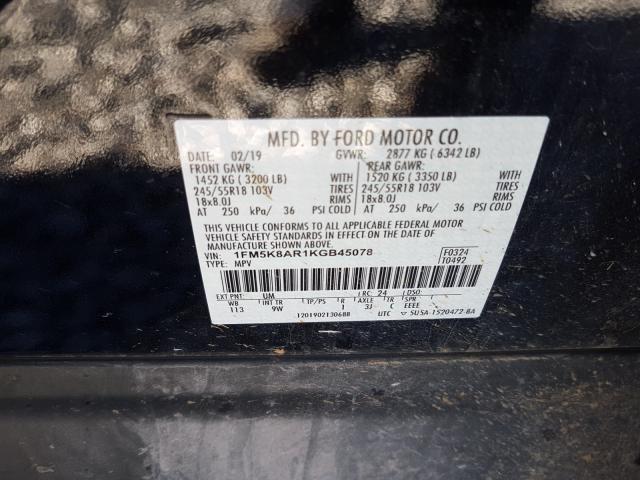 2019 FORD EXPLORER P 1FM5K8AR1KGB45078