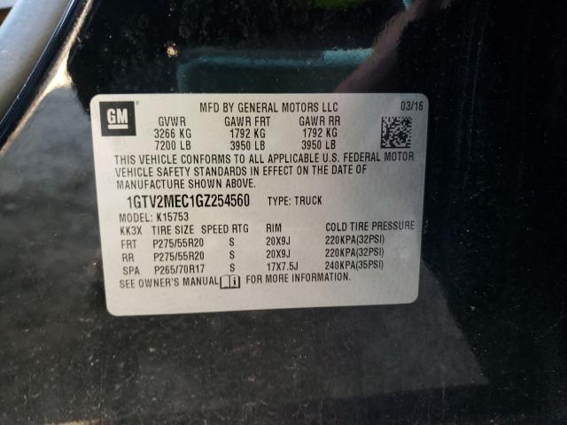 2016 GMC SIERRA K15 1GTV2MEC1GZ254560