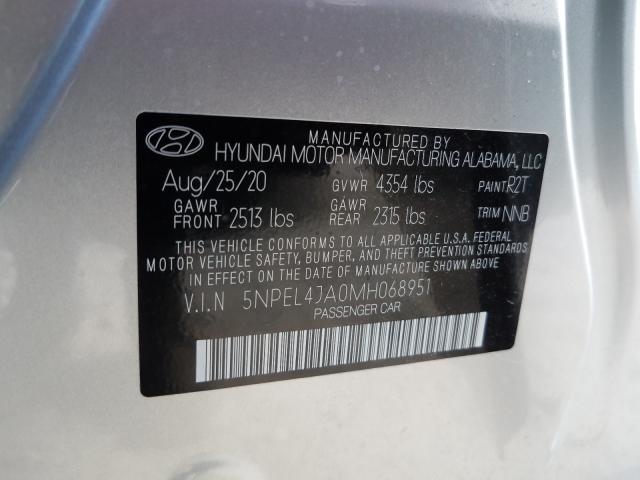 2021 HYUNDAI SONATA SEL 5NPEL4JA0MH068951
