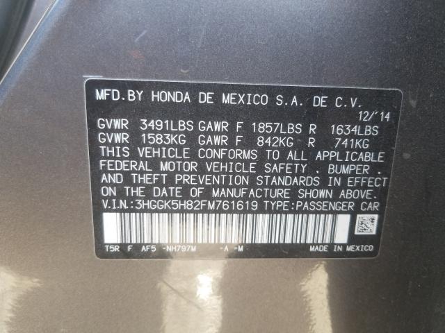 2015 HONDA FIT EX 3HGGK5H82FM761619