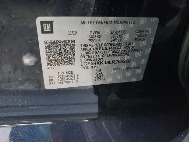 2020 CADILLAC ESCALADE E 1GYS4KKJ8LR205350