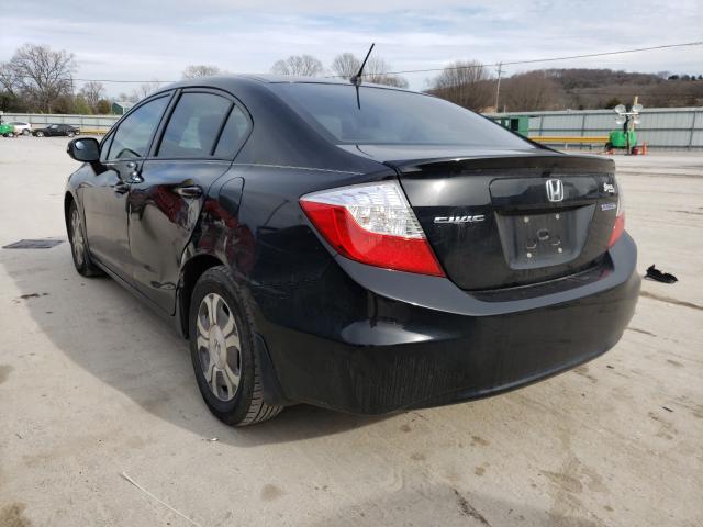2012 HONDA CIVIC HYBR JHMFB4F26CS000855