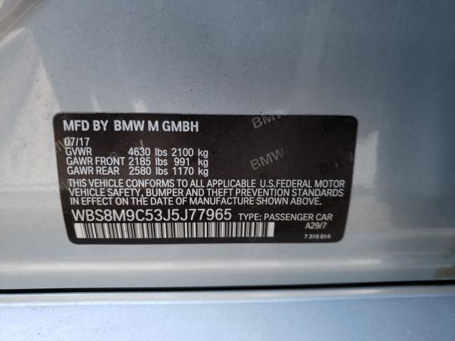 2018 BMW M3 WBS8M9C53J5J77965