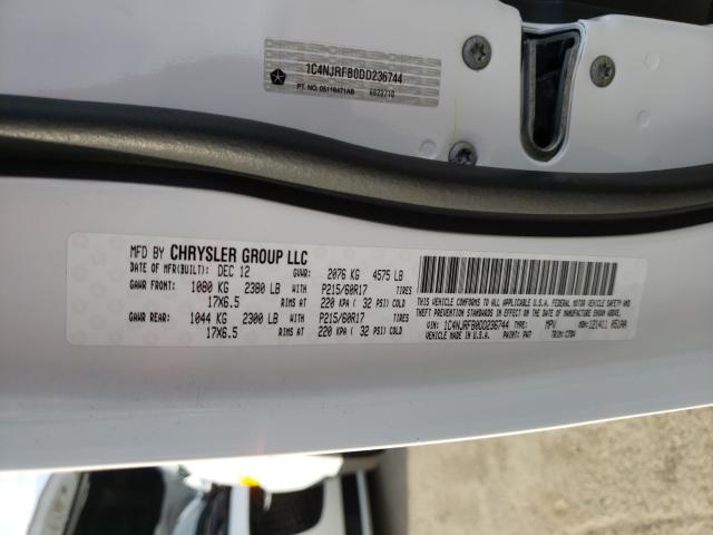 2013 JEEP PATRIOT LA 1C4NJRFB0DD236744