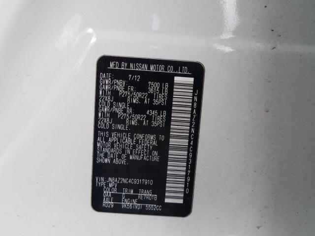 2012 INFINITI QX56 JN8AZ2NC4C9317910