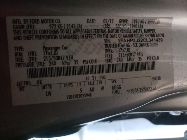 2012 FORD FOCUS TITA 1FAHP3J22CL341439