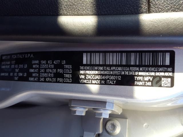 2017 JEEP RENEGADE L ZACCJABB4HPG60112