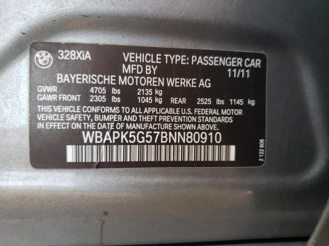 2011 BMW 328 XI SUL WBAPK5G57BNN80910