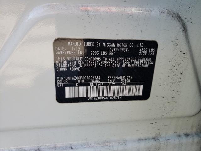 2012 NISSAN LEAF SV JN1AZ0CP6CT025784