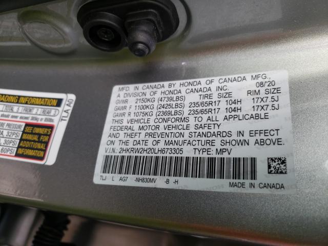 2020 HONDA CR-V LX 2HKRW2H20LH673305
