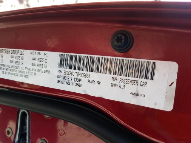 2011 CHRYSLER 300C 2C3CA6CT5BH536660