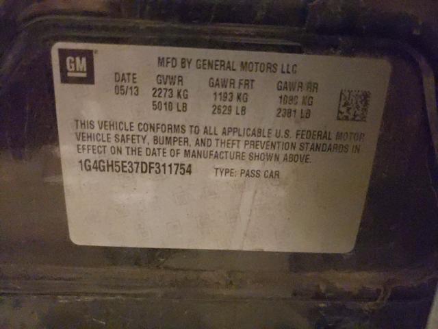 2013 BUICK LACROSSE P 1G4GH5E37DF311754