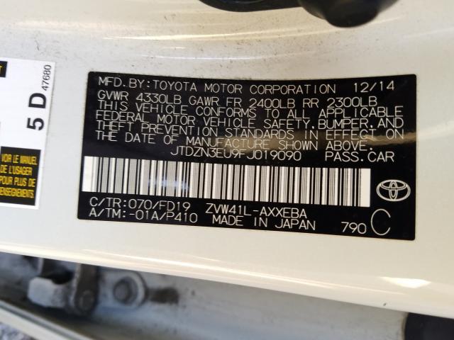 2015 TOYOTA PRIUS V JTDZN3EU9FJ019090