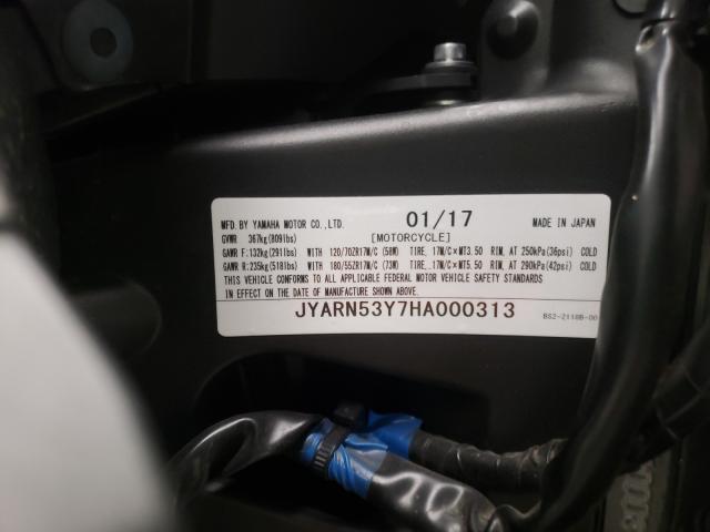 2017 YAMAHA FZ09 C JYARN53Y7HA000313