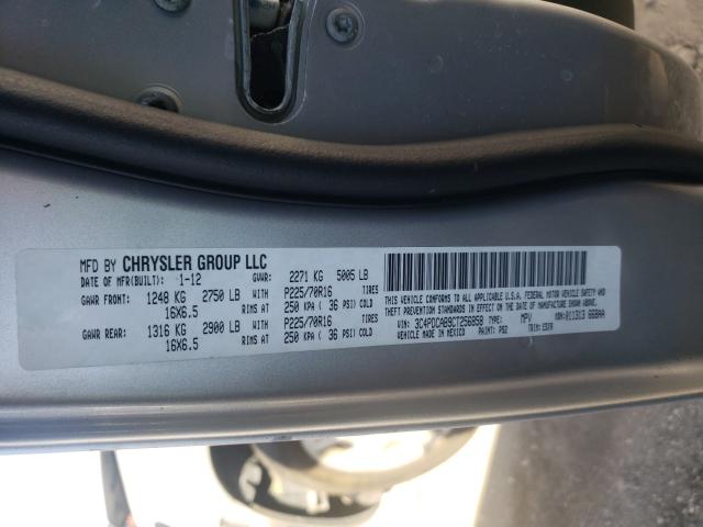 2012 DODGE JOURNEY SE 3C4PDCAB9CT256858