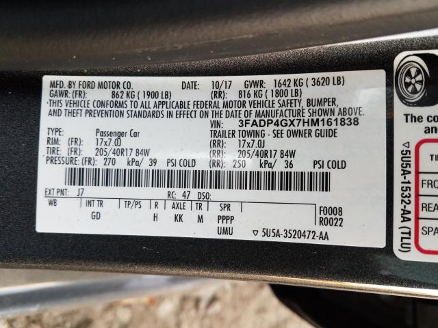 2017 FORD FIESTA ST 3FADP4GX7HM161838