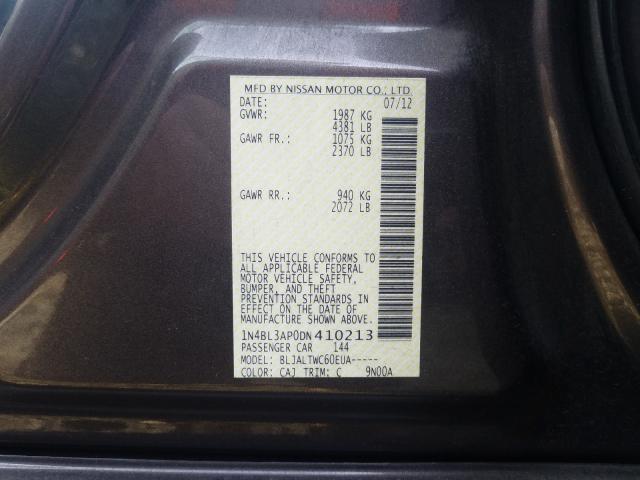 2013 NISSAN ALTIMA 3.5 1N4BL3AP0DN410213