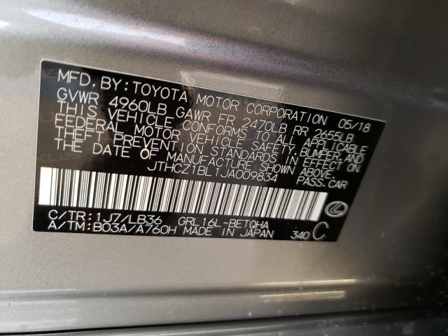 2018 LEXUS GS 350 BAS JTHCZ1BL1JA009834
