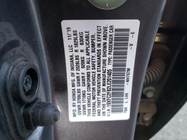 2020 HONDA CIVIC SPOR 19XFC2F82LE201405
