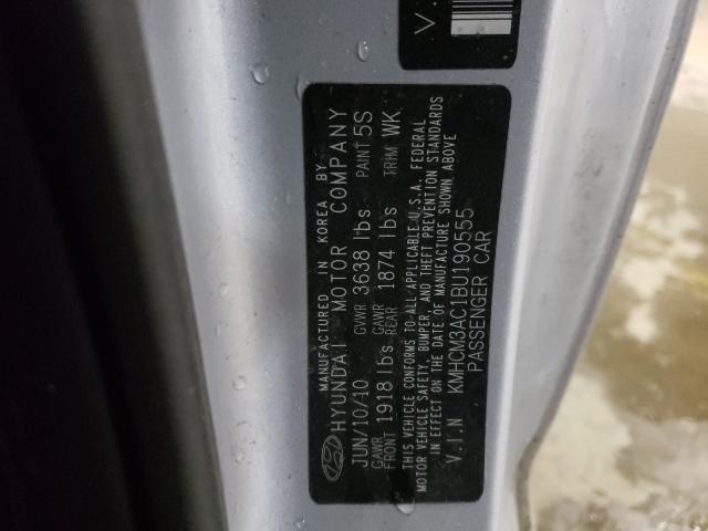 2011 HYUNDAI ACCENT GL KMHCM3AC1BU190555