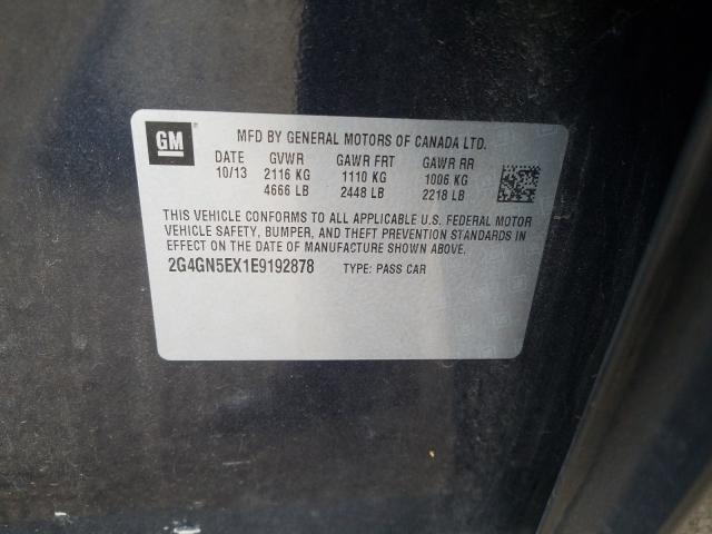 2014 BUICK REGAL PREM 2G4GN5EX1E9192878