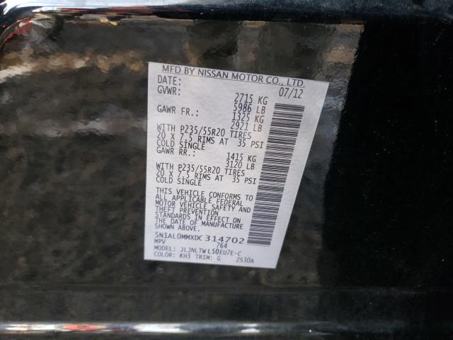 2013 INFINITI JX35 5N1AL0MMXDC314702