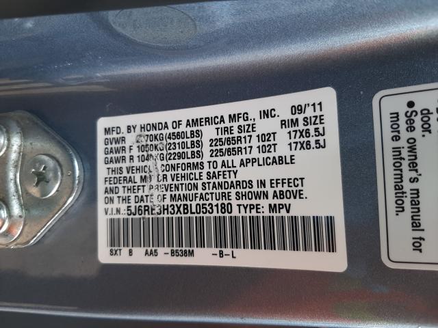 2011 HONDA CR-V LX 5J6RE3H3XBL053180